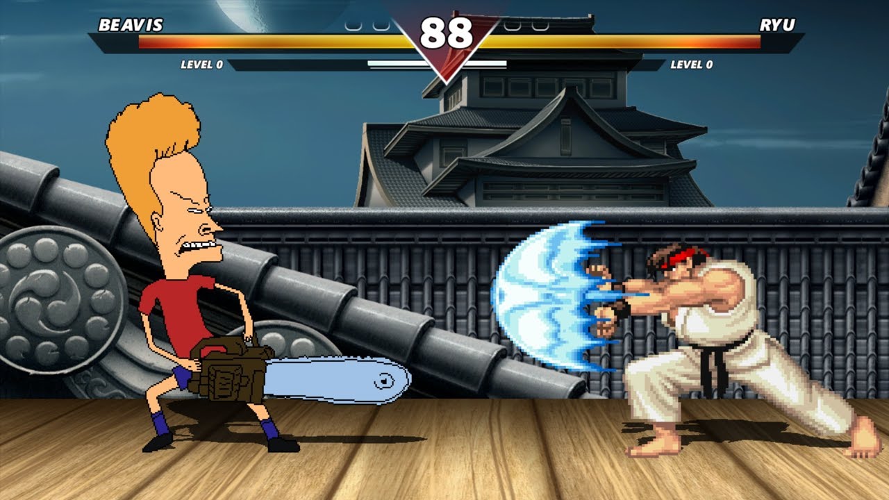 BEAVIS VS RYU - HARDEST LEVEL INSANE FIGHT!