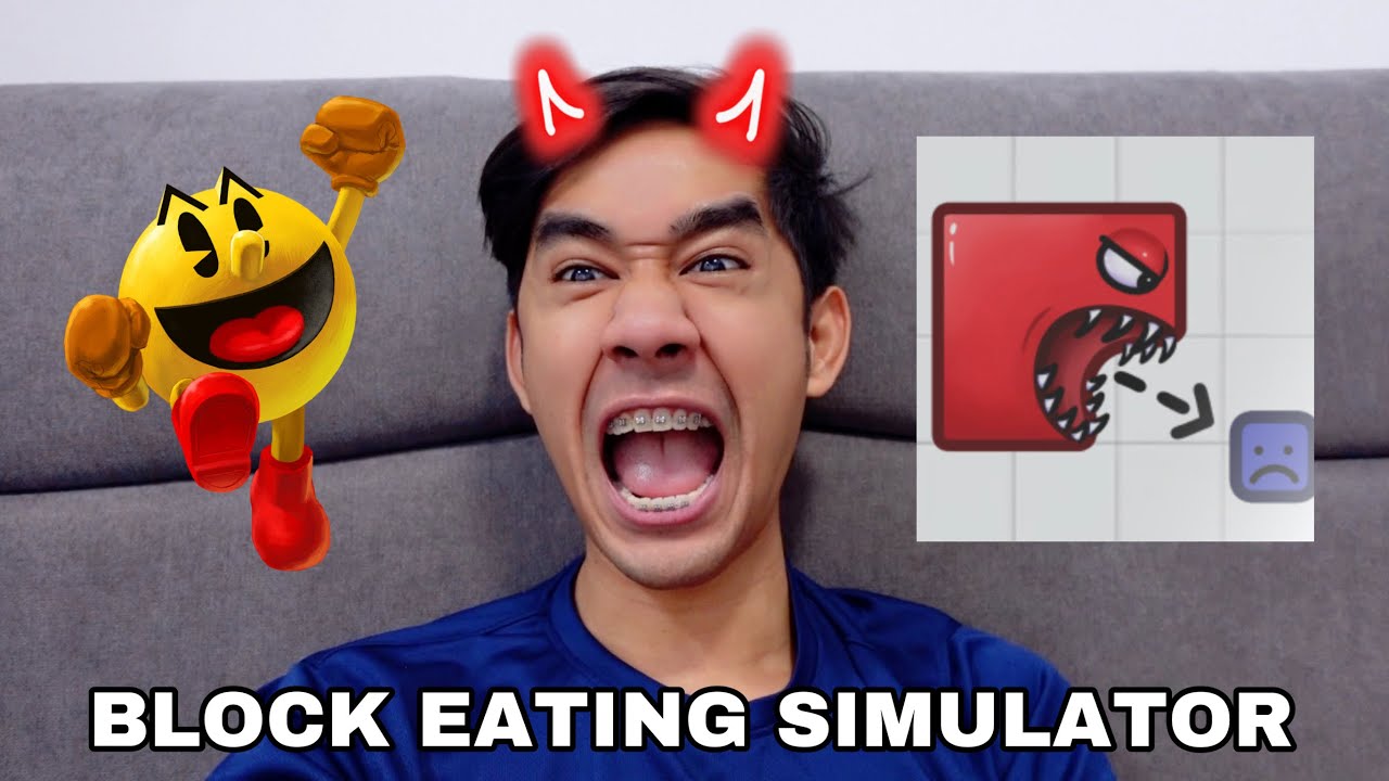 AKU MAKAN SIAPA YANG JAHAT 😂 BLOCK EATING SIMULATOR 😂