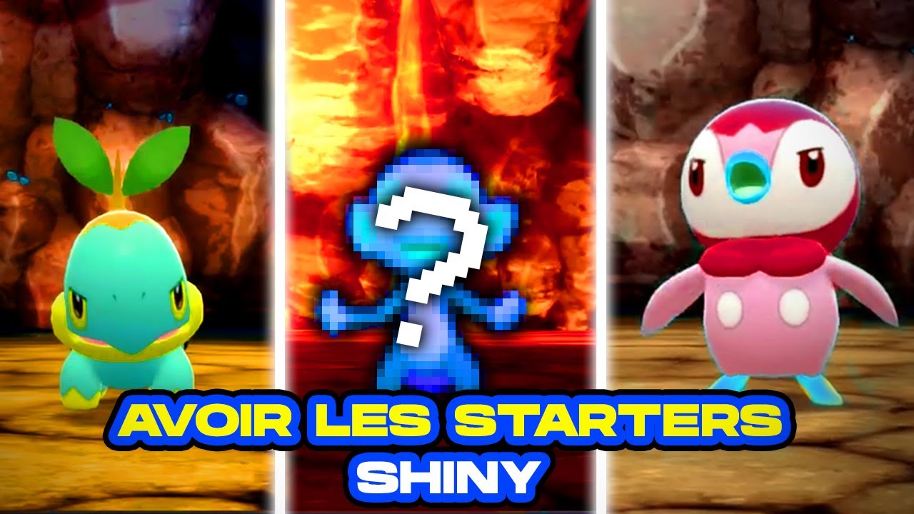 Avoir tous les starters shiny dans Pokémon Diamant Étincelant et Perle Scintillante (remake 4G)