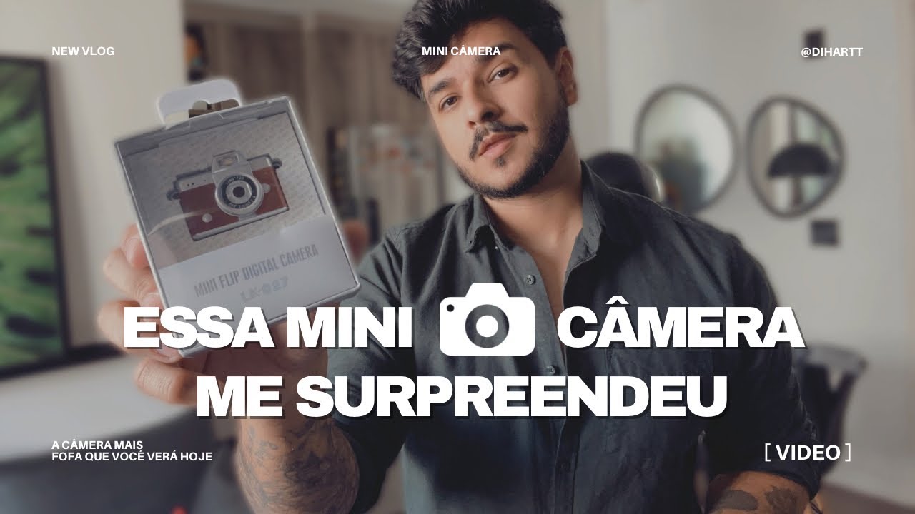 Crie V&iacute;deos e fotos Retr&ocirc; com essa mini C&acirc;mera da shopee  - Vlog Ep_94