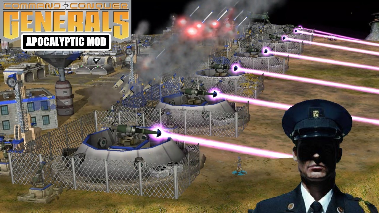 USA BOSS VS USA AIR FORCE, GLA STEALTH! C&C Generals Zero Hour Apocalyptic 2.2