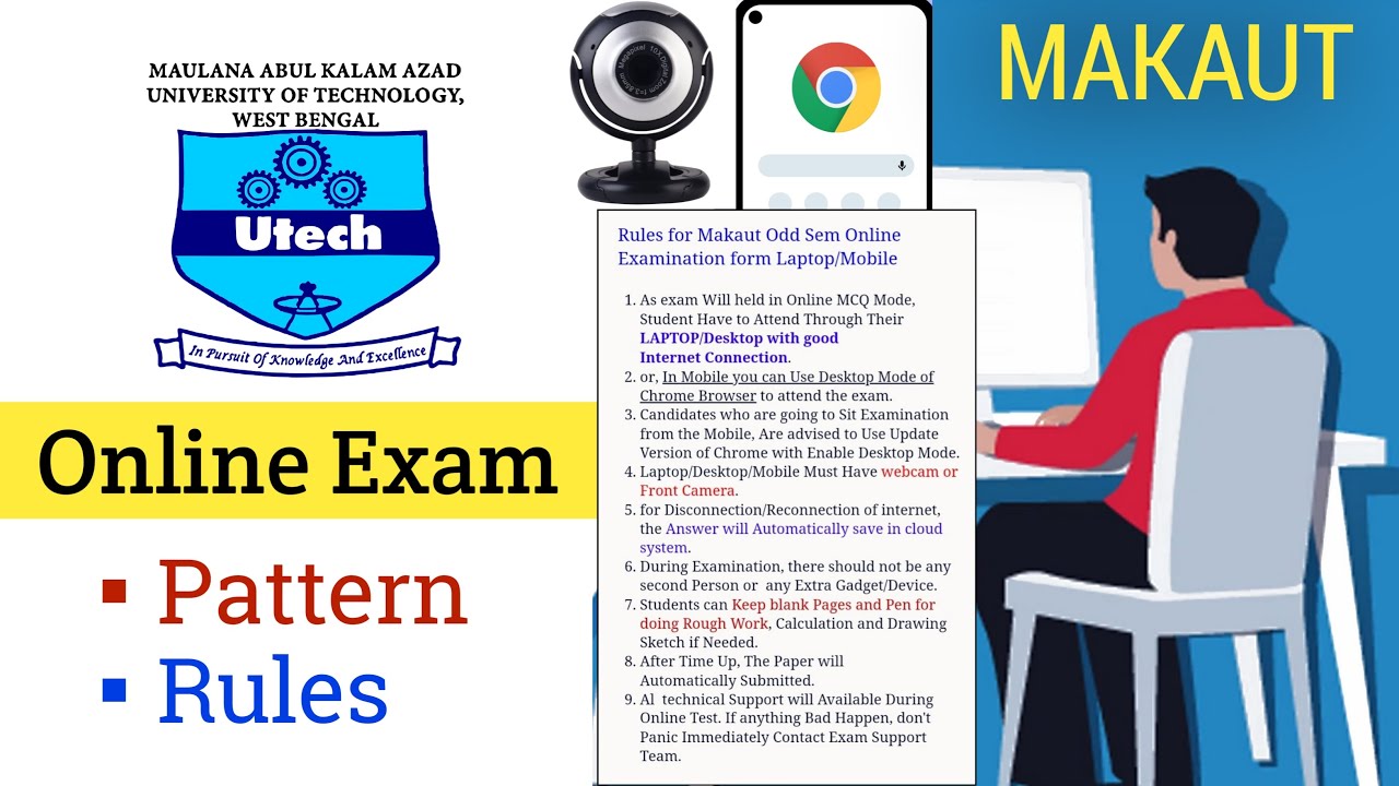 Makaut Odd Sem Online Exam Rules, Process 🥳 | Makaut Online Exam Giving Step by Step Laptop/Mobile