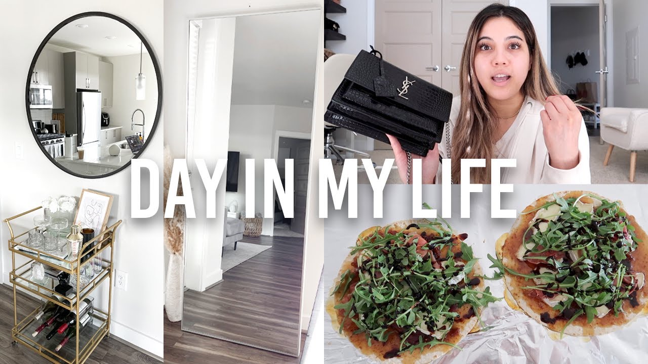 REARRANGING MY APARTMENT + NEW YSL BAG + TRYING TIK TOK RECIPES | Day In My Life Vlog