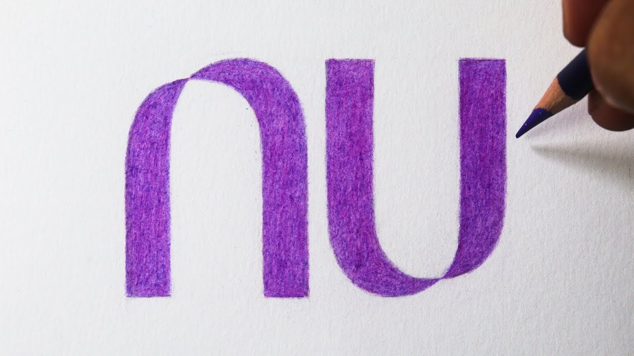 Como desenhar o LOGO do Nubank - Qualquer um consegue!