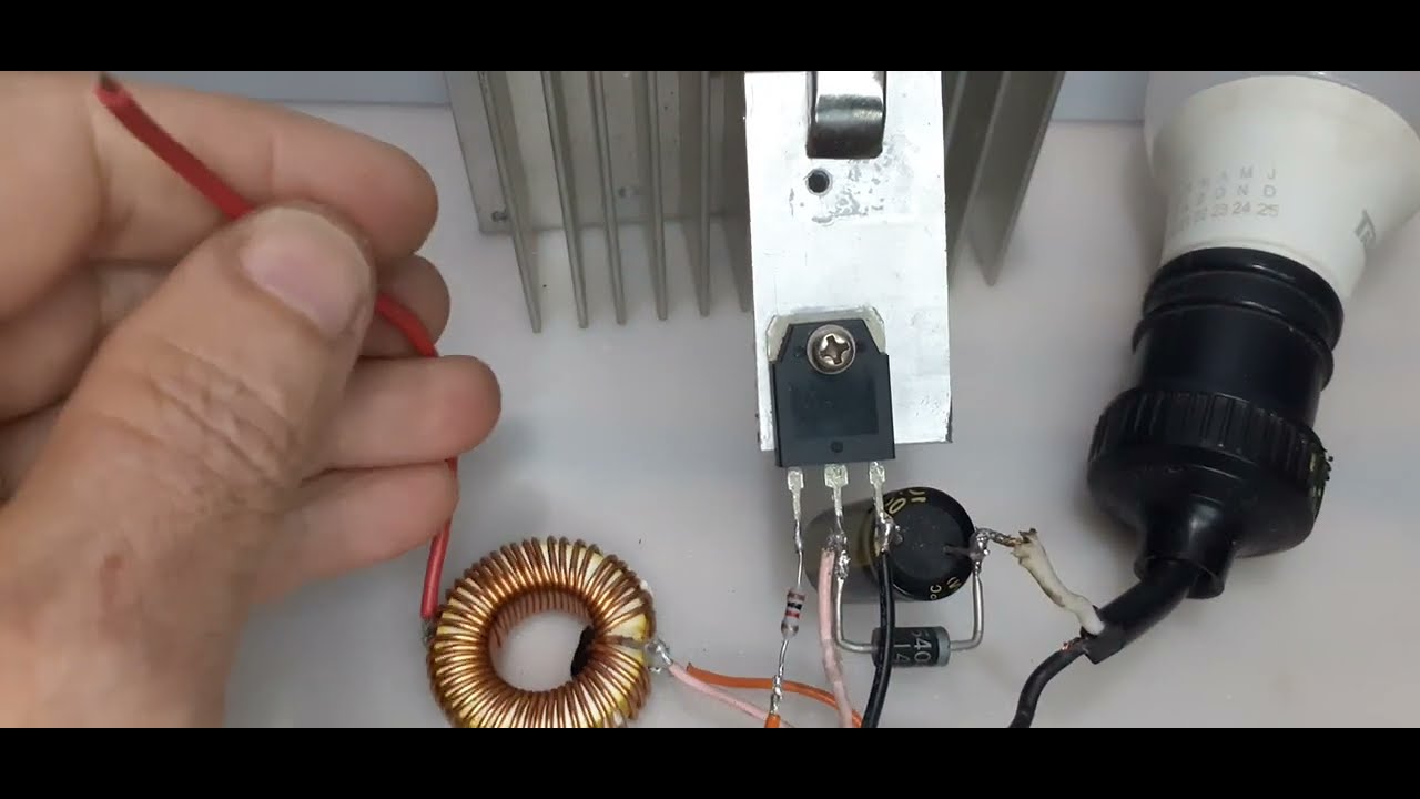 Ladrão de joule 12V para 135V #step-up #robotic #robótica #elevadortensão