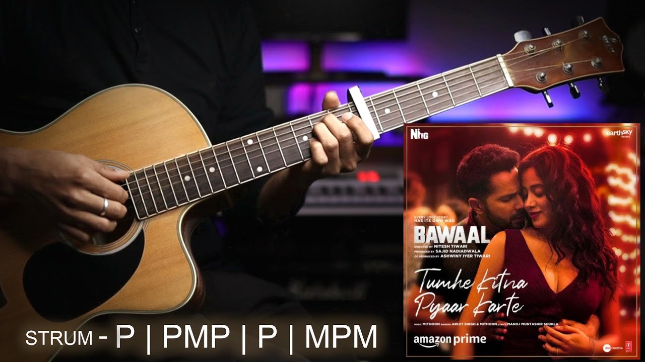 Tumhe Kitna Pyaar Karte (Arijit Singh) Easy Guitar Chords & Strumming Lesson