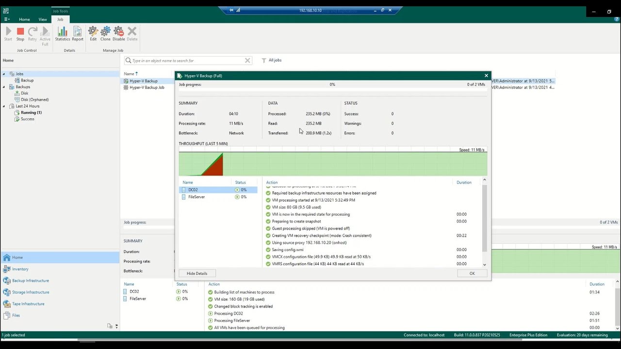 Veeam - How to Create Backup Job & Restore