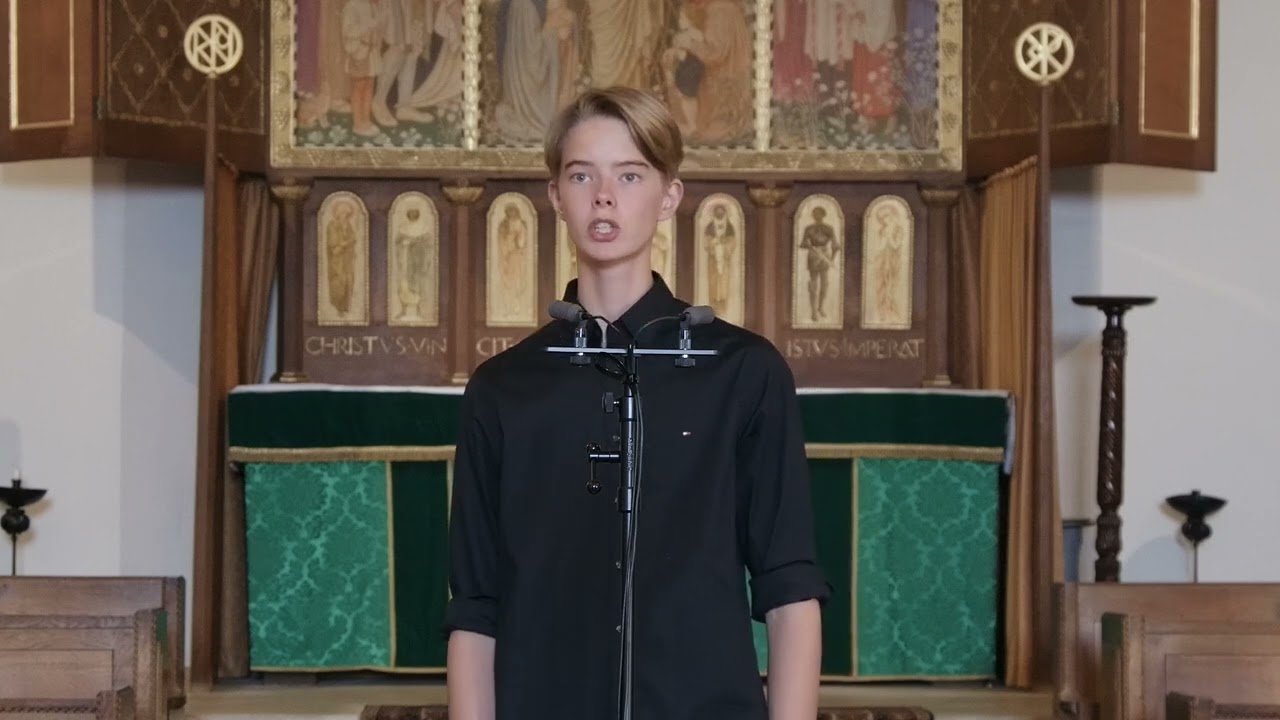 Welsh baritone Cai Thomas (15) sings Purcell’s Music for a While 