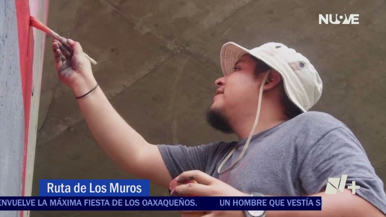 Embellecen con Murales Ruta al Auditorio | Las Noticias Oaxaca -🔴 Noticias en vivo