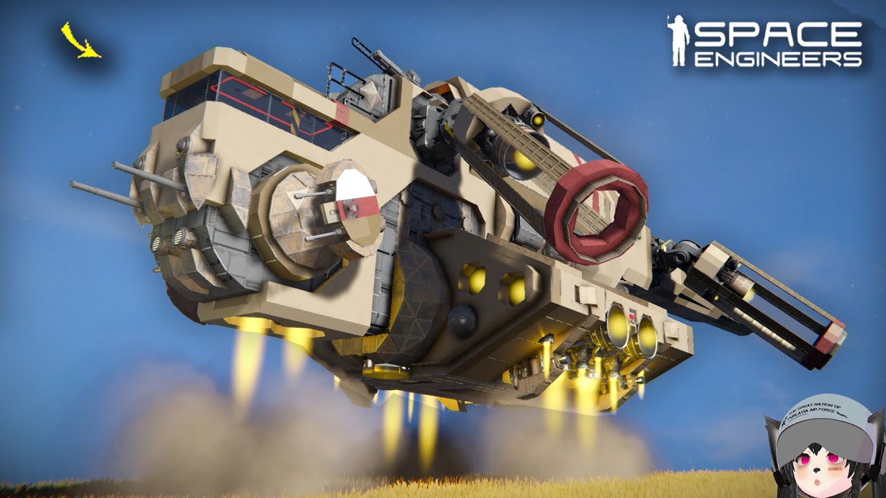 This Survival Command Gun Ship is Impressive, Space Engineers