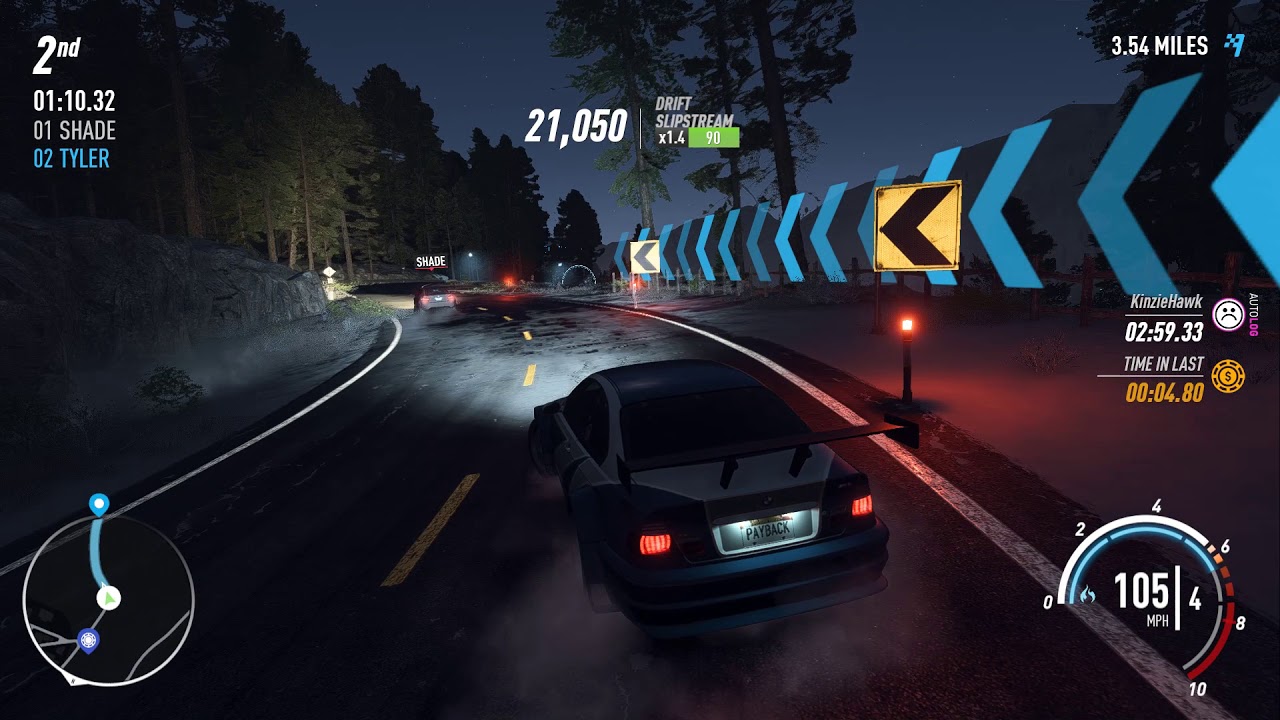 Need for Speed Payback | Most Wanted M3 GTR Canyon Race