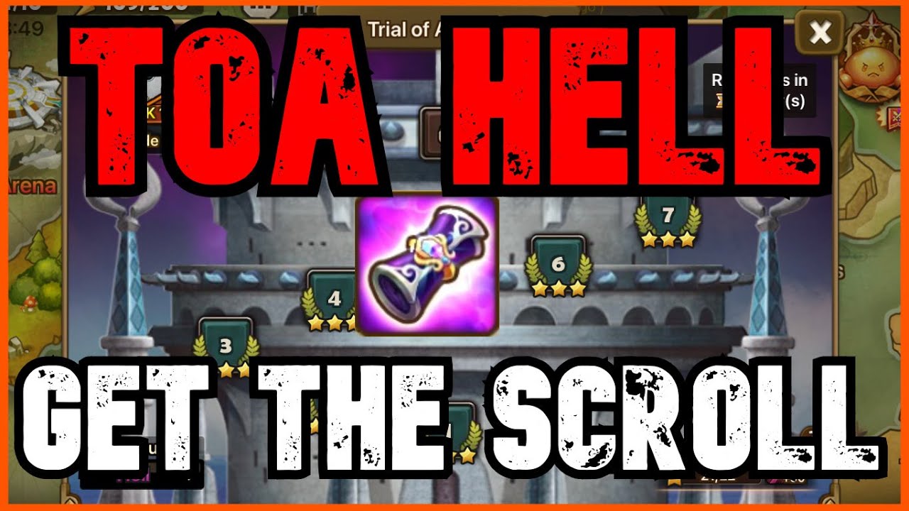 TOA HELL - STAGES 1 TO 7 - 3 STARS GUIDE - DECEMBER 2022 - HOW TO GET 21 STARS IN 7 STAGES