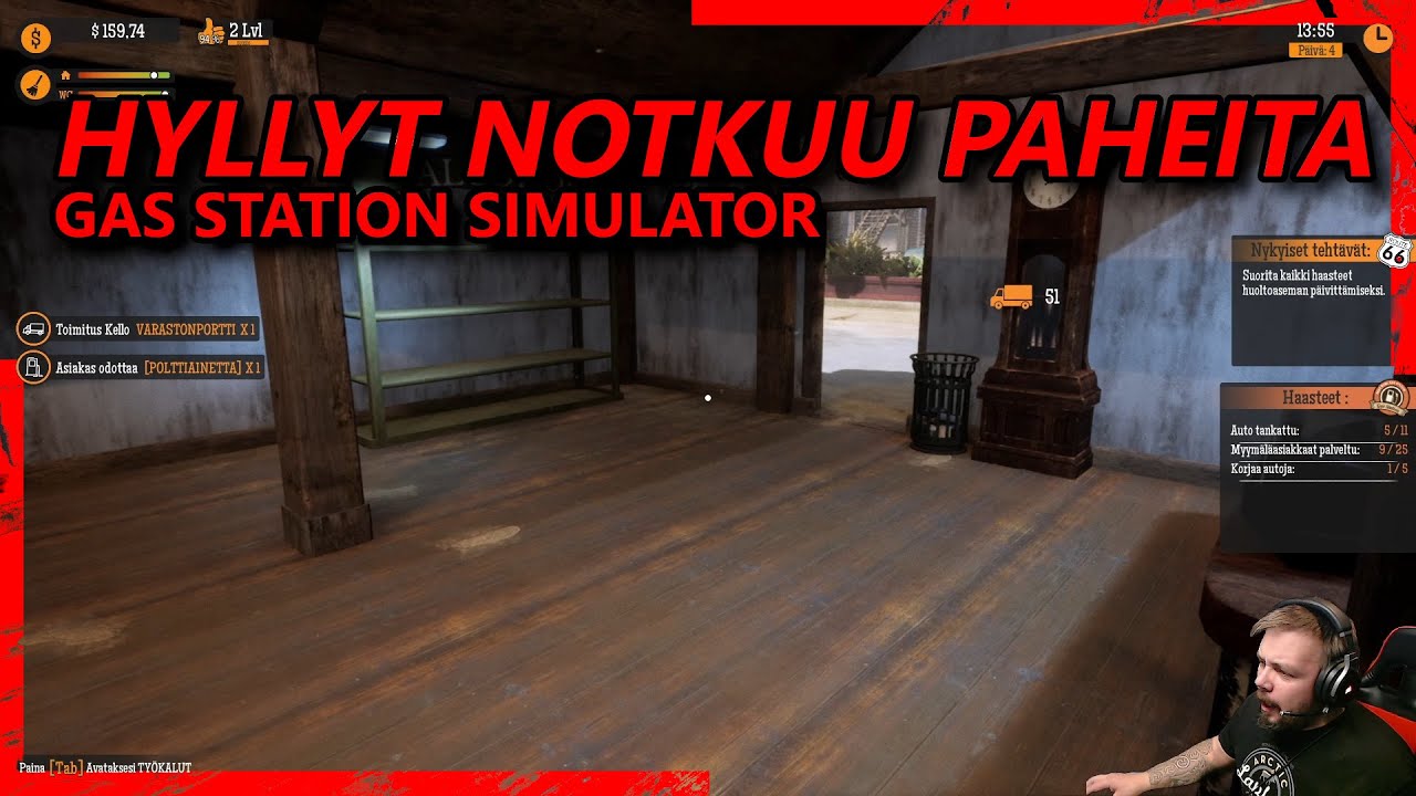 KAUPPA TÄYTEEN VIINAA JA TUPAKKAA | GAS STATION SIMULATOR | PÄIVÄ 4