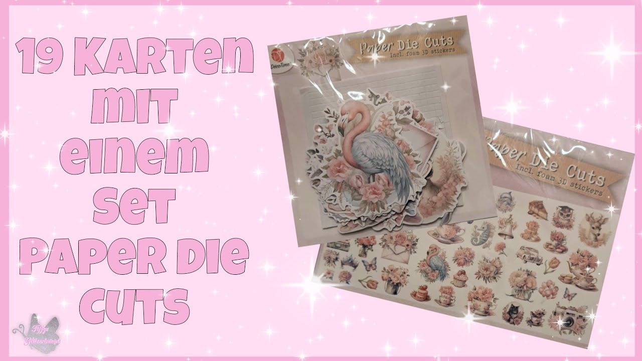 💕 19 Karten mit einem Die Cut Set 💕 von Action