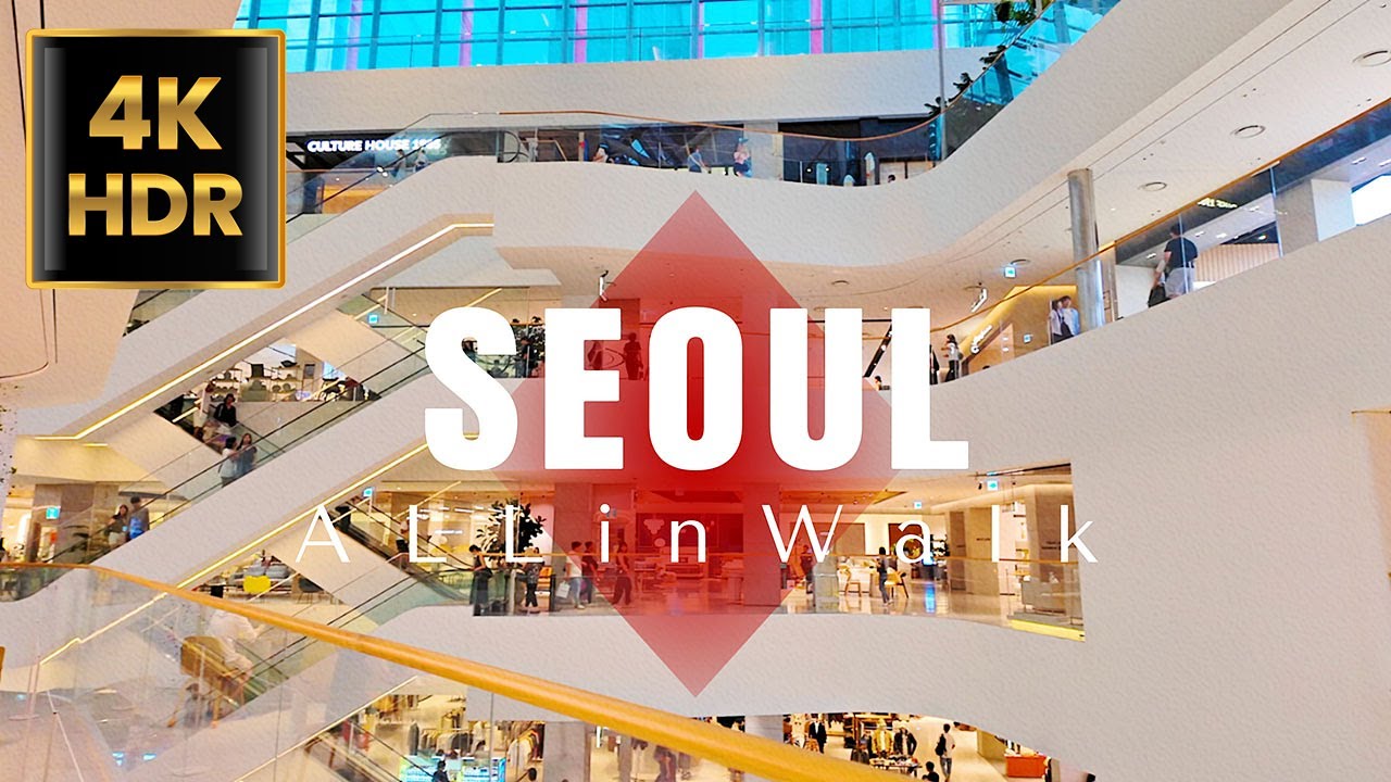 The Hyundai Seoul, Yeouido, Korea | 더현대 서울 | 4K HDR Virtual Shopping