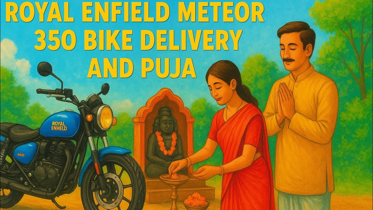 Royal Enfield Meteor-350 2025 Model | New Bike Delivery & Subsequent Puja 🏍️