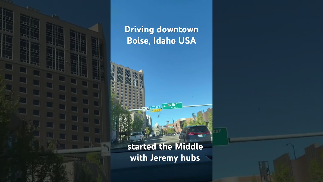Driving downtown Boise, Idaho #travel  #Boise  #Idaho the capital of Idaho downtown Boise