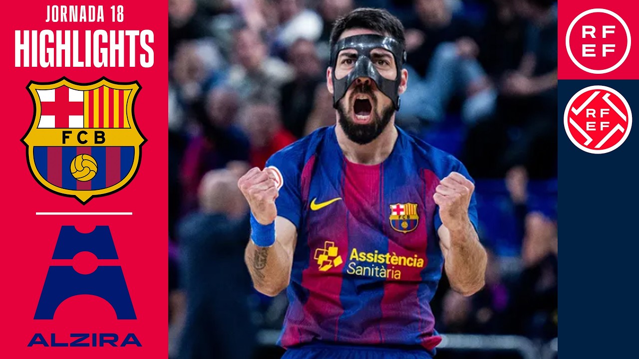 Resumen #PrimeraDivisiónFS | Barça  7-2 Family Cash Alzira | Jornada 18