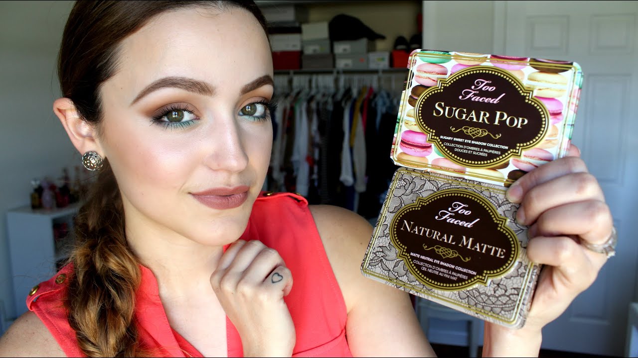 New! Too Faced Palettes! Natural Matte & Sugar Pop! Review/ Swatches!