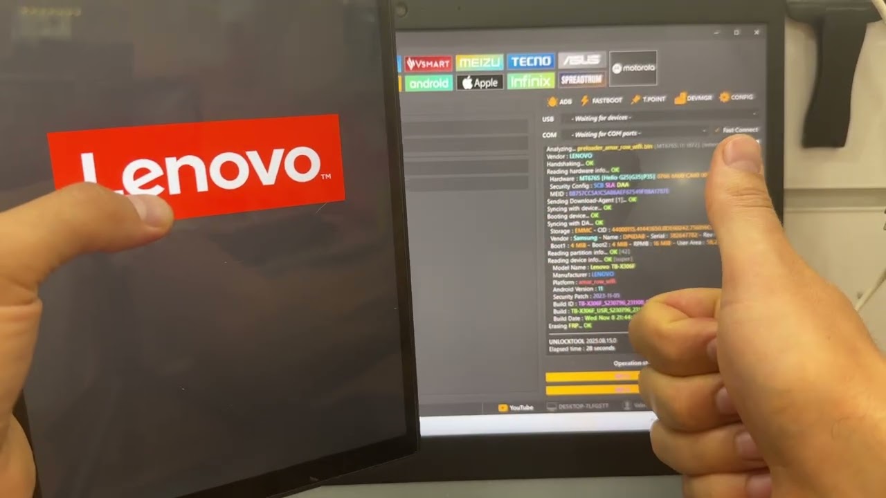 🔥 FRP Lenovo Tab M10 HD Gen 2 TB-X306F Разблокировка забытого аккаунта гугл / Unlocktool / ValeriUs 