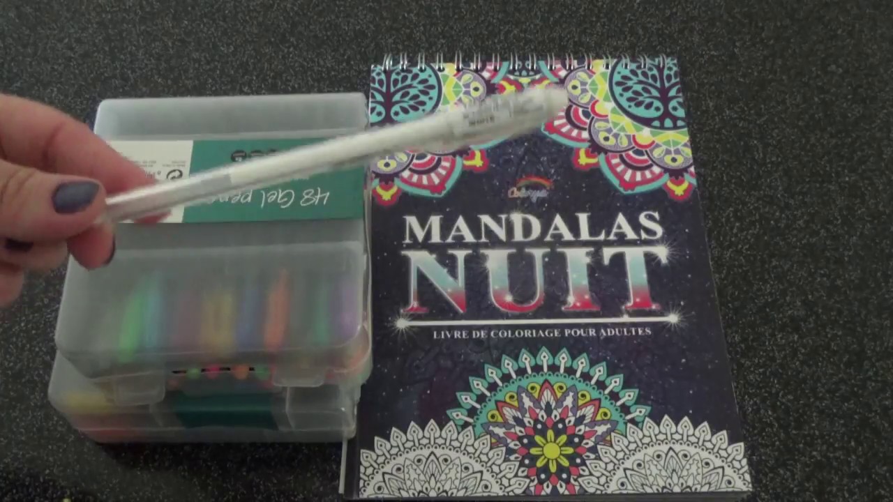 Coloriage accéléré,comment degrader et colorier avec les stylos gel
