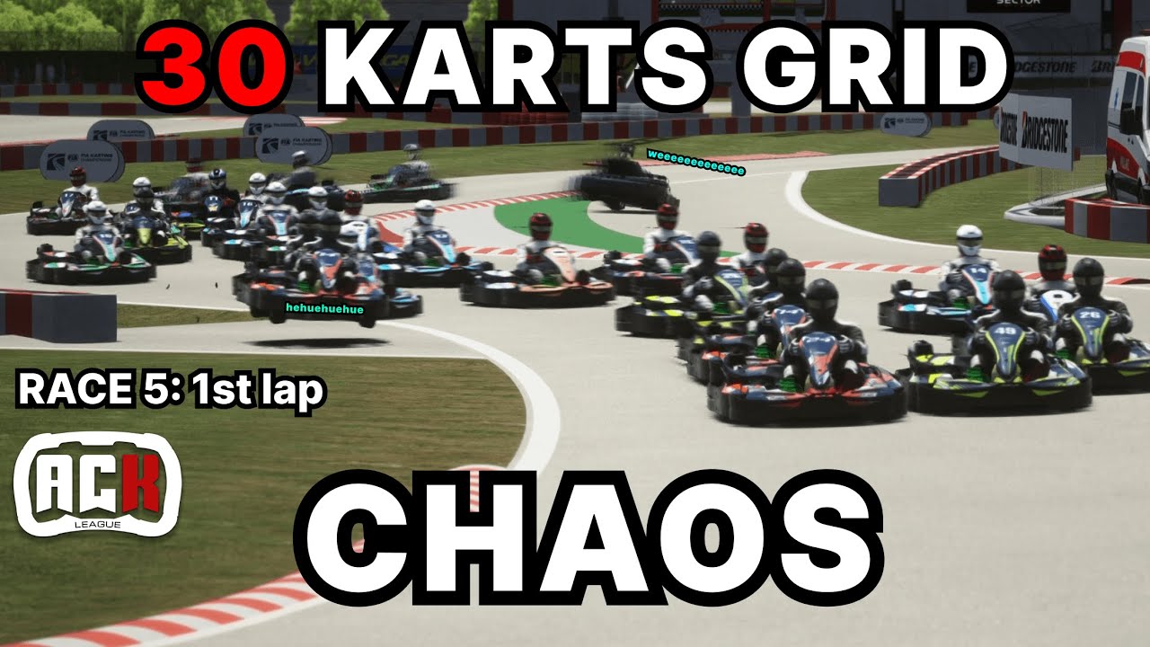 ACK league race 5 chaos - Sodi SR4 Assetto Corsa rental kart, South Garda
