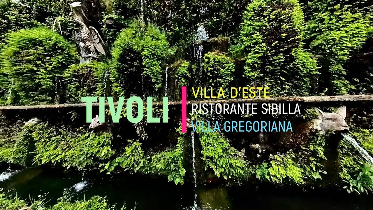Renaissance Plumbing, Centuries Old Michelin Restaurant, Cascading Waterfalls | TIVOLI, Italy