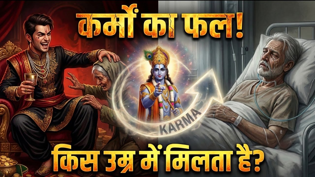 कर्मों का फल भगवान किस उम्र में देते है? कर्मों का फल इंसान कैसे भोगता है और कब मिलता है? Geeta Gyan