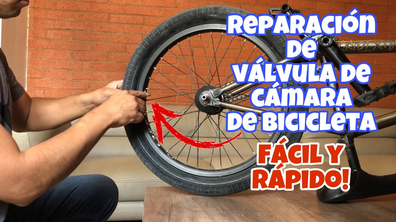 Reparación de válvula de bicicleta / como ajustar válvula de cámara de bicicleta bmx / bmx
