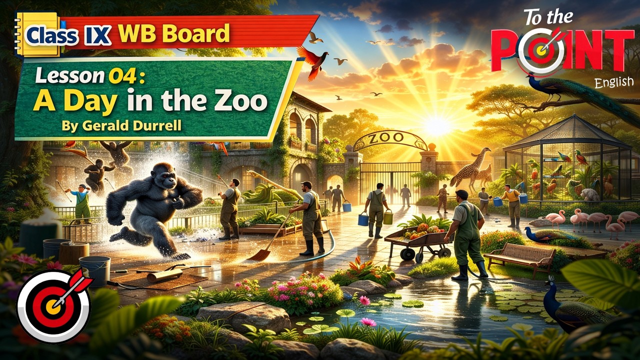Class 9 English Lesson 4 | A Day in the Zoo by Gerald Durrell | Full Explanation | WB Board