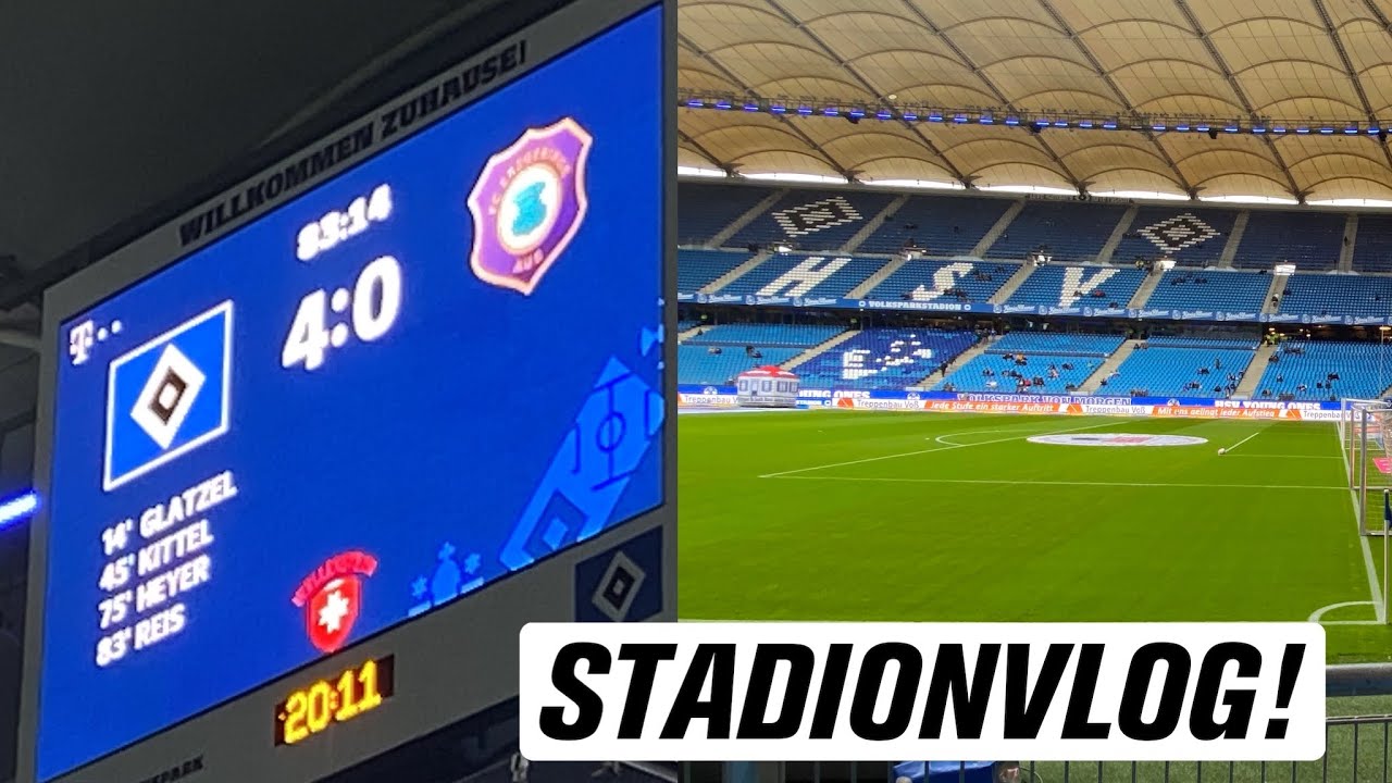Geht da noch was im Aufstiegsrennen? Hamburger SV - Erzgebirge Aue StadionVlog