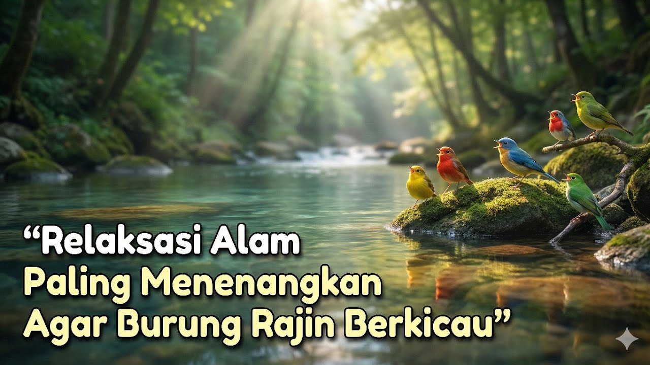 “Suara Gemericik Air Sungai Terapi Burung Agar Gacor Alami”