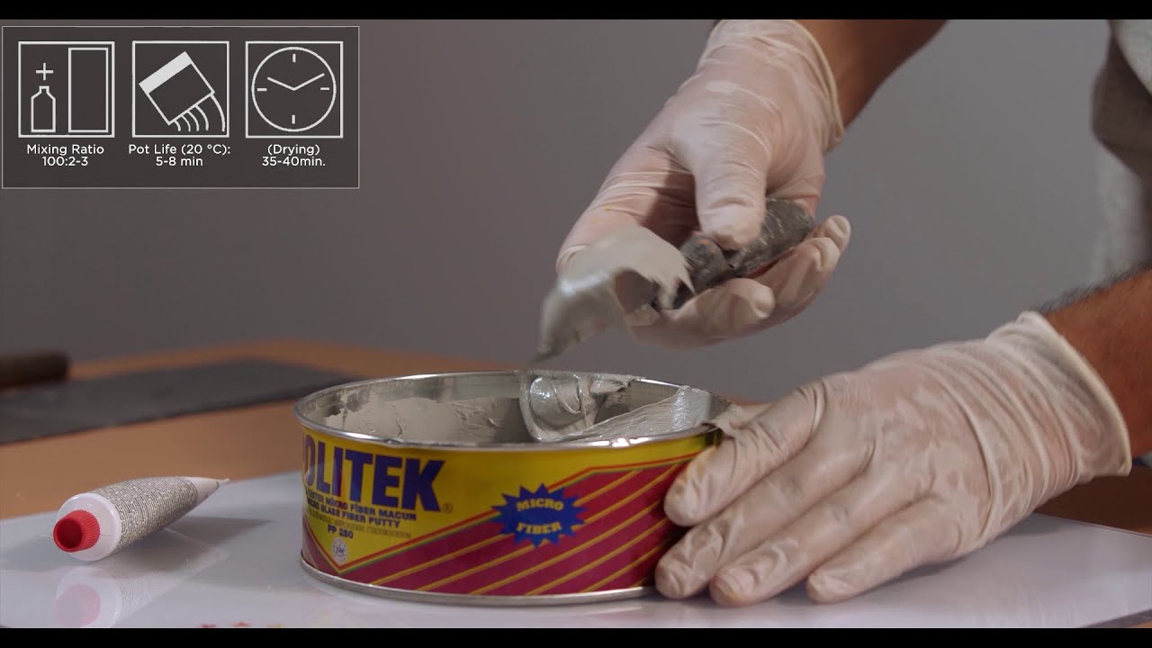 Micro Glass Fiber Putty (pp250) Usage