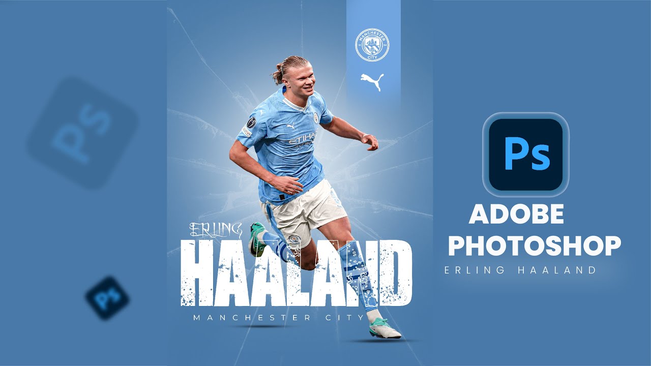 Haaland Football Poster Design