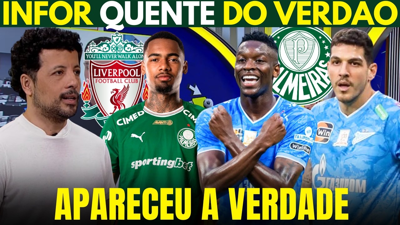 ALLAN NO LIVERPOOL? APARECEU A VERDADE sobre LUIZ HENRIQUE no PALMEIRAS! ATUALIZAÇÕES SOBRE NINO!