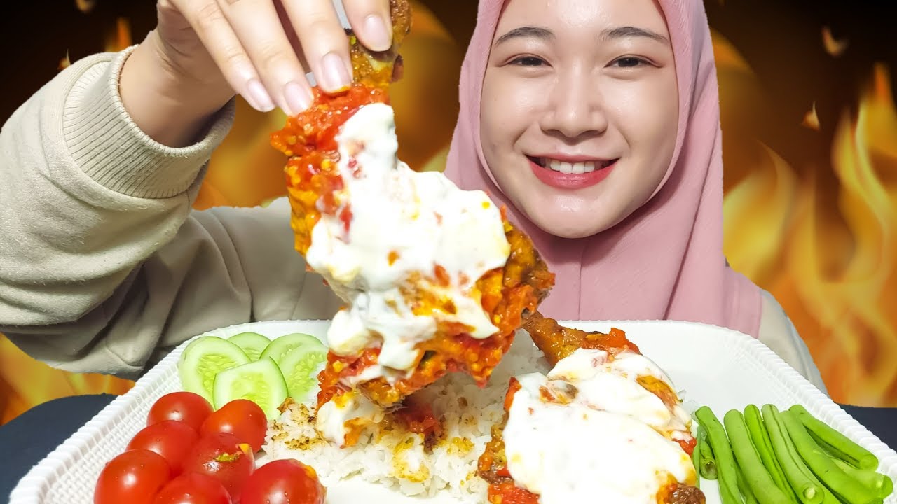 SPECIAL KEMERDEKAAN 🇮🇩   | MAKAN AYAM PANGGANG MERAH PUTIH GURIH SEDEP PLUS LALAPAN SEGAR