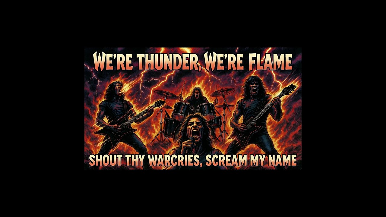 We're Thunder, We're Flame, Shout Thy Warcries, Scream My Name