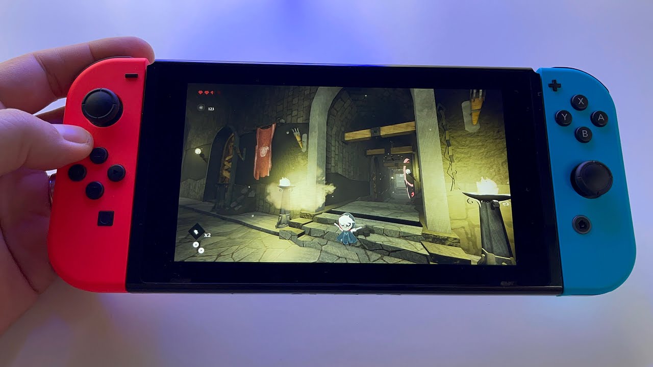 Blue fire | Nintendo Switch handheld gameplay