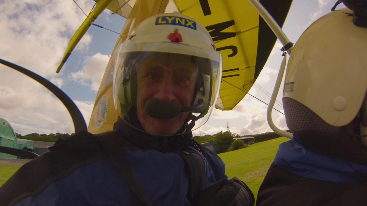 James first Microlight flight