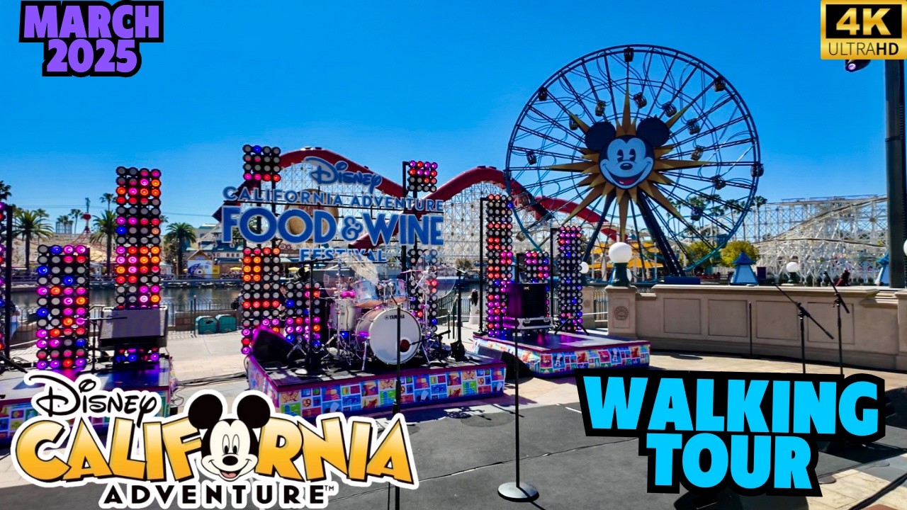 Disney California Adventure Walkthrough- A Crowded Weekend in DCA [4K POV]