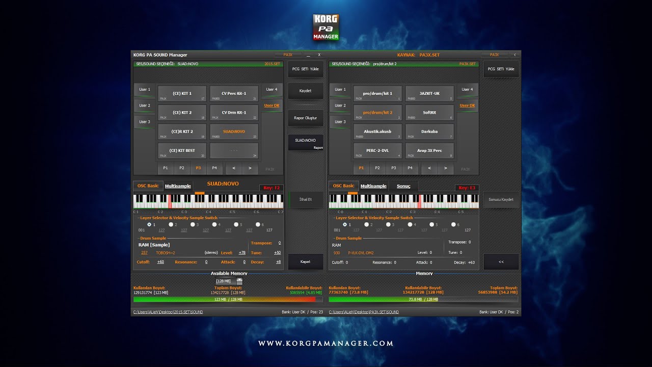 KORG PA Manager v2 - SOUND Manager [Türkçe]