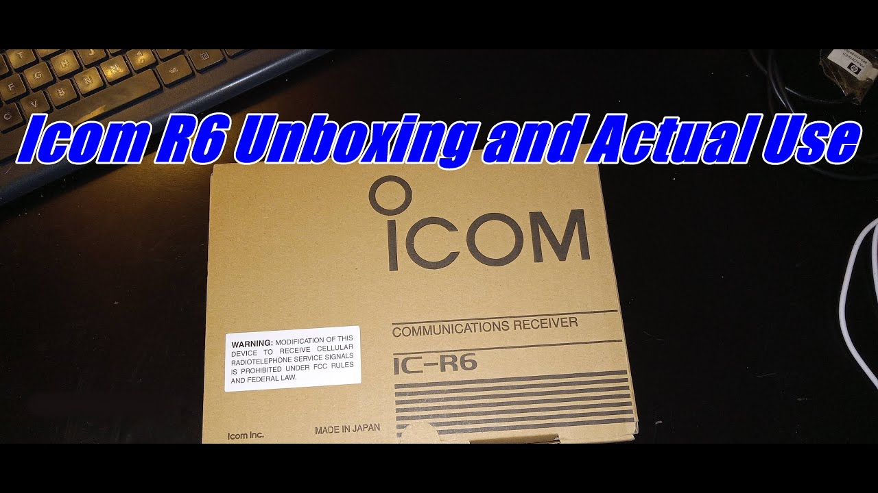 Распаковка и использование Icom R6 (без чтения инструкции).