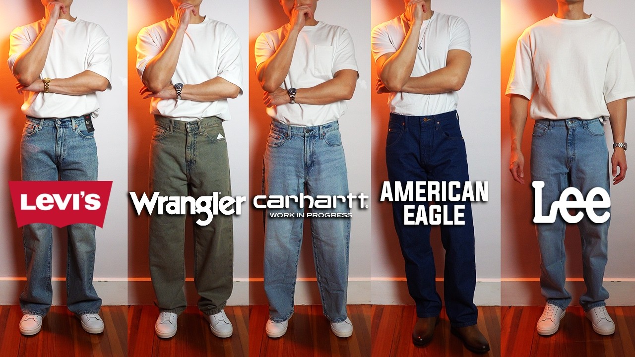 Which Brand Makes The BEST BAGGY JEAN? (Levi's, Wrangler, Lee & More)