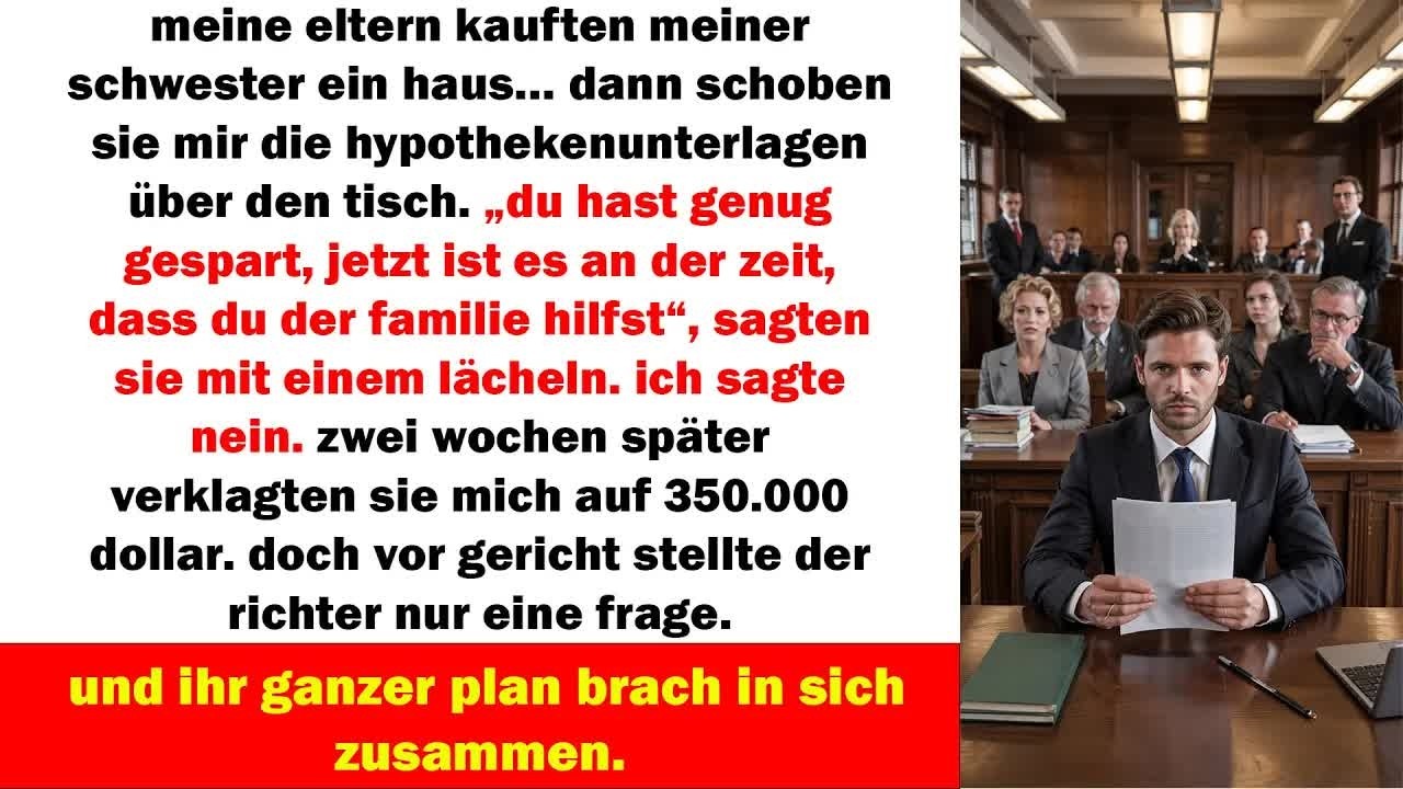 Meine Eltern Verklagten Mich Auf 350 000 Dollar – Doch Eine Frage Des Richters Zerstörte Alles