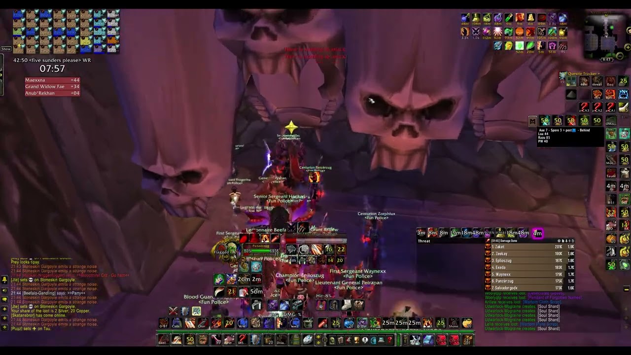 #1 Horde Naxxramas 48:33 Speedrun - Fun Police | Fury POV (broken)