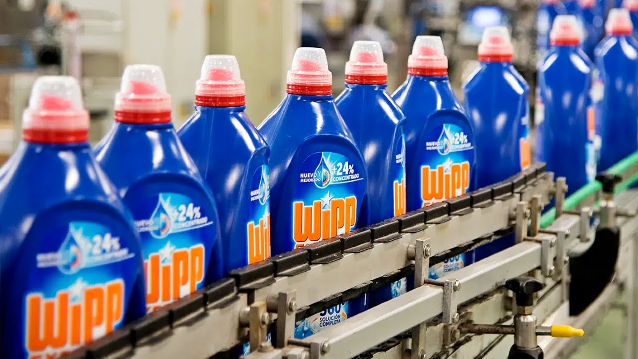 COMO se HACE el DETERGENTE LÍQUIDO industrial🧼| ASÍ se HACE el DETERGENTE para LAVAR la ROPA