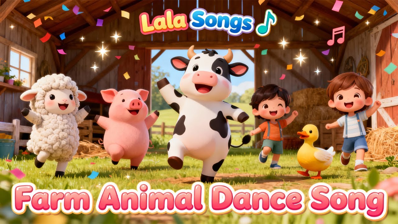🐮 Farm Animal Dance Song 🐷 | Moo, Oink, Baa & Quack | Fun Kids Song for Toddlers