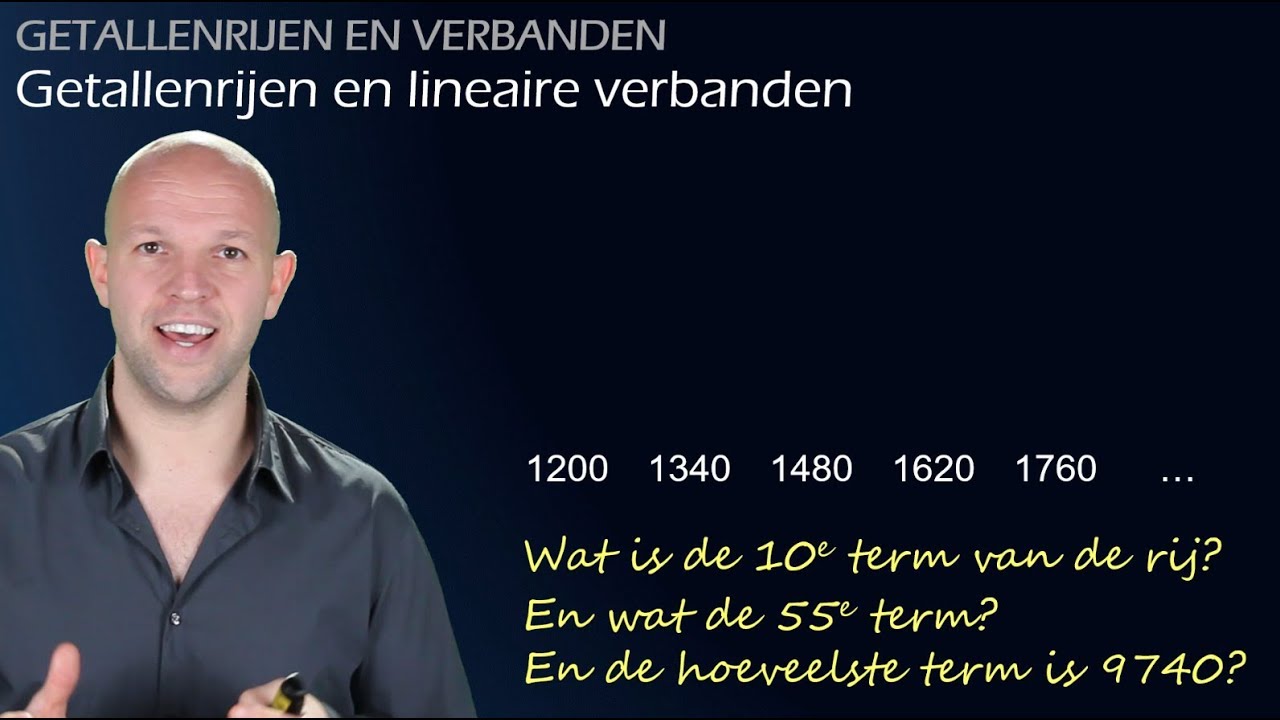 Getallenrijen - Recursieve en directe formule bij lineaire verbanden (vwo C) - WiskundeAcademie