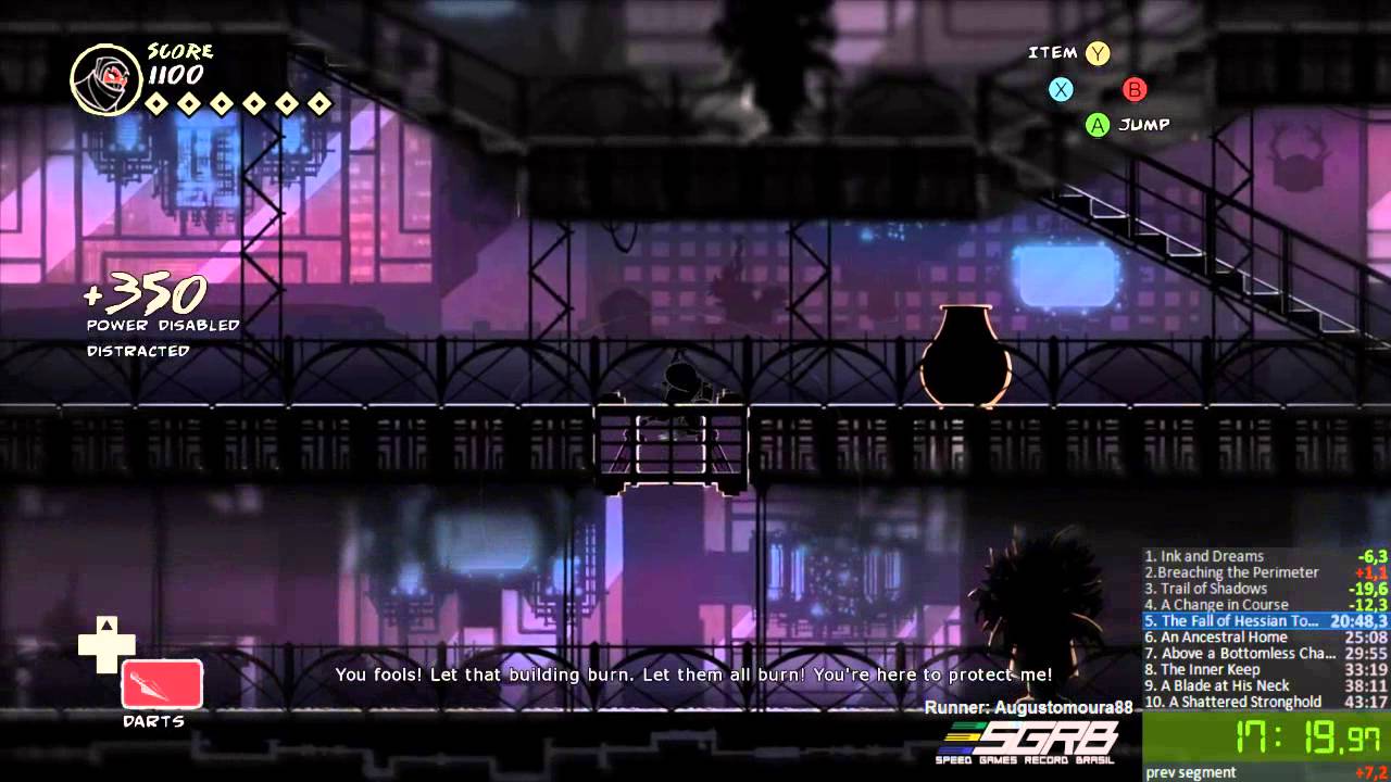 (0:43:22) Mark of the Ninja - Path of Silence Speedrun