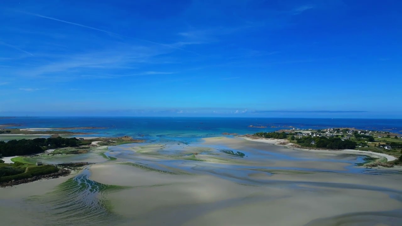 Plage Guisseny en drône